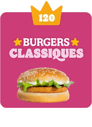 120 couronnes Burgers Classiques